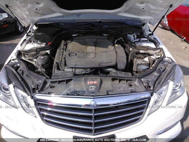 WDDHF5KB0CA625340 - 2012 MERCEDES-BENZ E 350 WHITE photo 10