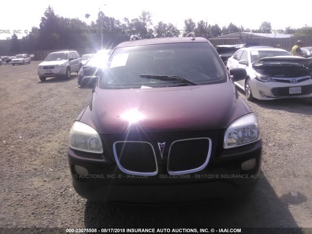 1GMDV33L26D107672 - 2006 PONTIAC MONTANA SV6 BURGUNDY photo 6