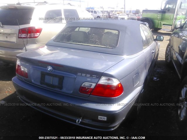 WBABS33482PG85538 - 2002 BMW 325 CI BLUE photo 4