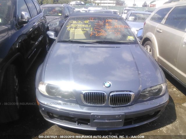 WBABS33482PG85538 - 2002 BMW 325 CI BLUE photo 6