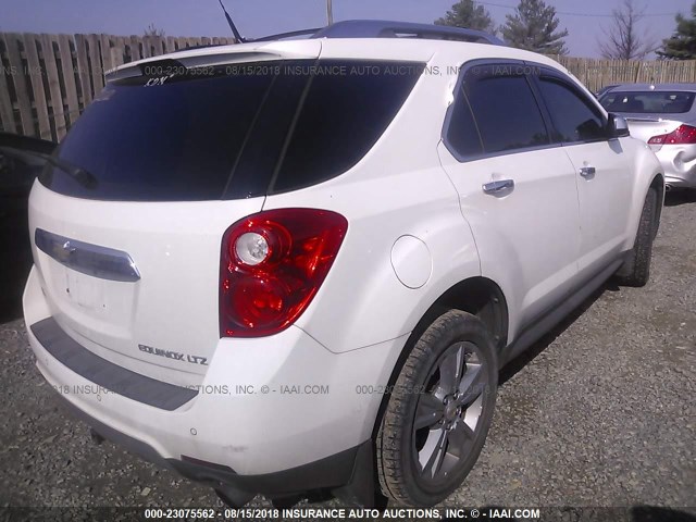 2CNFLFE59B6286011 - 2011 CHEVROLET EQUINOX LTZ WHITE photo 4