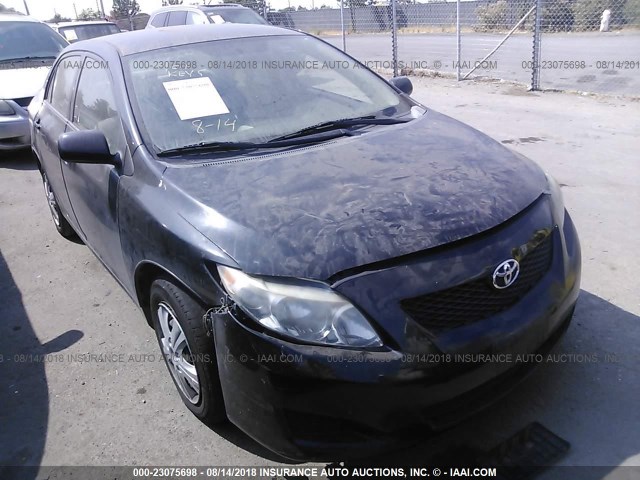 1NXBU40E99Z109462 - 2009 TOYOTA COROLLA S/LE/XLE BLACK photo 1
