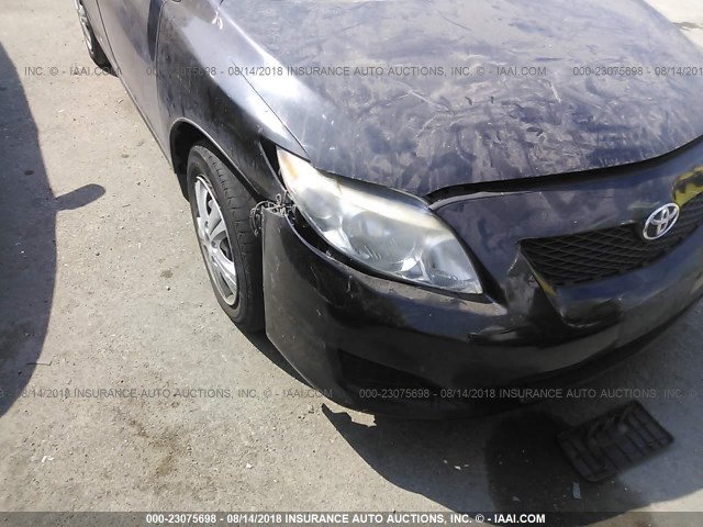 1NXBU40E99Z109462 - 2009 TOYOTA COROLLA S/LE/XLE BLACK photo 6