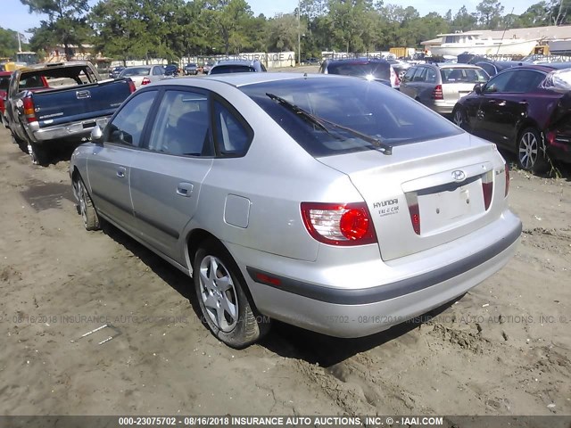 KMHDN56D06U203638 - 2006 HYUNDAI ELANTRA GLS/GT/LIMITED SILVER photo 3