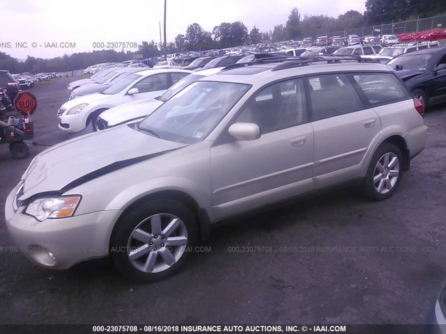 4S4BP62C177308158 - 2007 SUBARU LEGACY OUTBACK 2.5I LIMITED GREEN photo 2