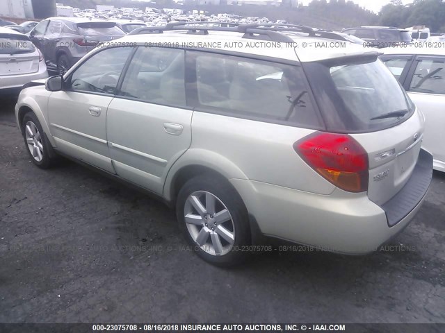 4S4BP62C177308158 - 2007 SUBARU LEGACY OUTBACK 2.5I LIMITED GREEN photo 3