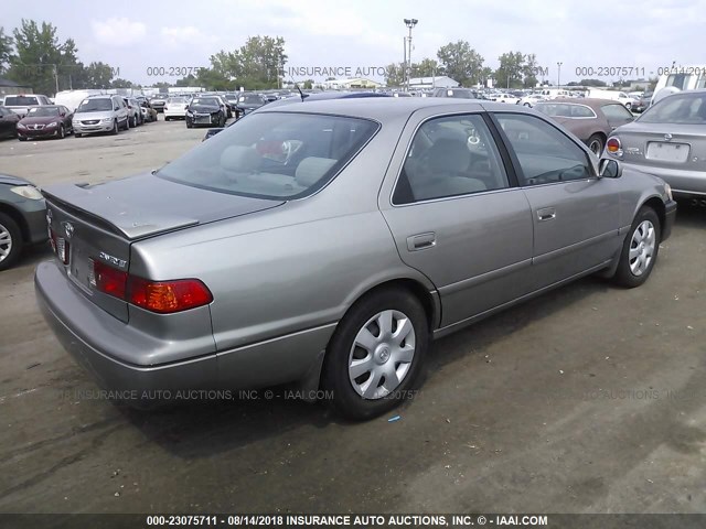 4T1BG22K91U050092 - 2001 TOYOTA CAMRY CE/LE/XLE Champagne photo 4