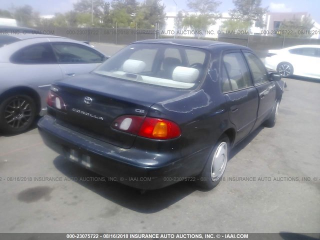 1NXBR12E4XZ206434 - 1999 TOYOTA COROLLA VE/CE/LE GREEN photo 4