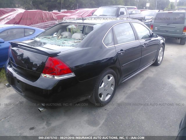 2G1WD57C491203690 - 2009 CHEVROLET IMPALA SS BLACK photo 4