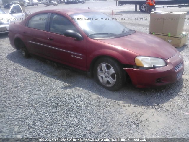 1B3EJ46X51N606625 - 2001 DODGE STRATUS SE MAROON photo 1