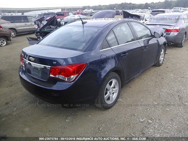 1G1PF5S99B7172181 - 2011 CHEVROLET CRUZE LT BLUE photo 4