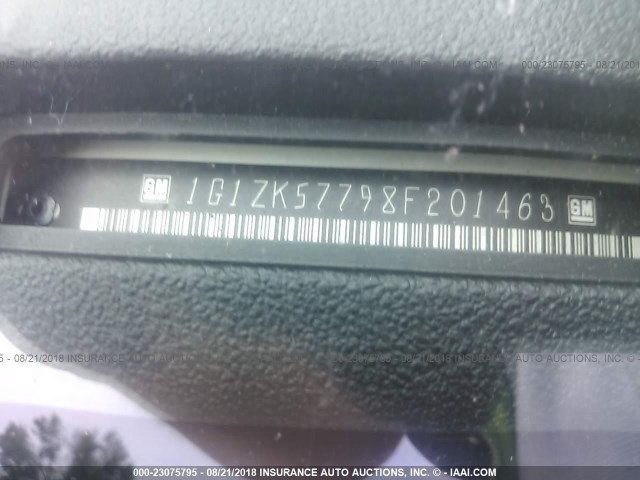 1G1ZK57798F201463 - 2008 CHEVROLET MALIBU LTZ 白色 照片 9