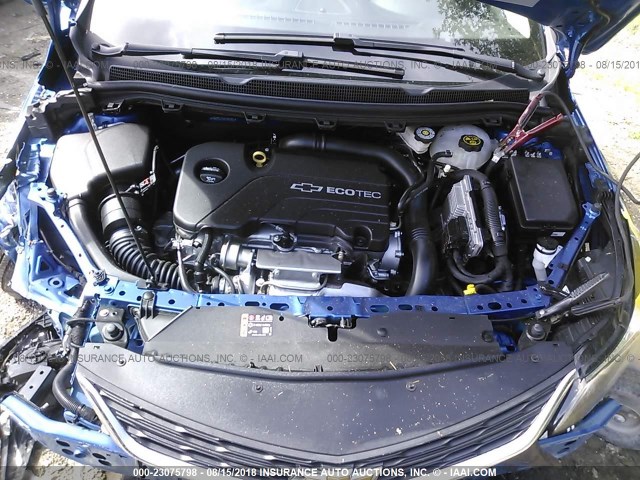 3G1BE6SM2JS535086 - 2018 CHEVROLET CRUZE LT 蓝色 照片 10