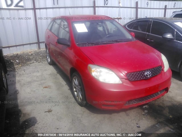 2T1KR32E63C014505 - 2003 TOYOTA COROLLA MATRIX XR RED photo 1