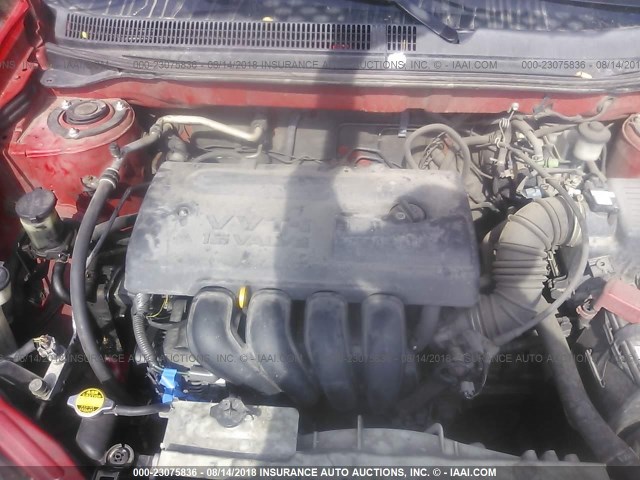 2T1KR32E63C014505 - 2003 TOYOTA COROLLA MATRIX XR RED photo 10