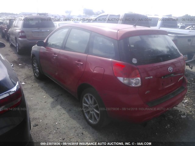 2T1KR32E63C014505 - 2003 TOYOTA COROLLA MATRIX XR RED photo 3
