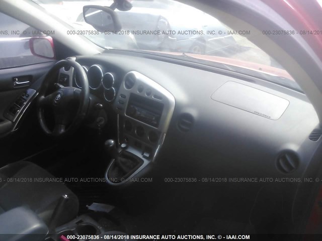 2T1KR32E63C014505 - 2003 TOYOTA COROLLA MATRIX XR RED photo 5