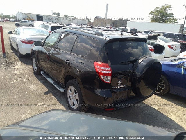 2T3BF4DV5AW069106 - 2010 TOYOTA RAV4 BLACK photo 3