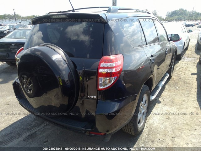 2T3BF4DV5AW069106 - 2010 TOYOTA RAV4 BLACK photo 4