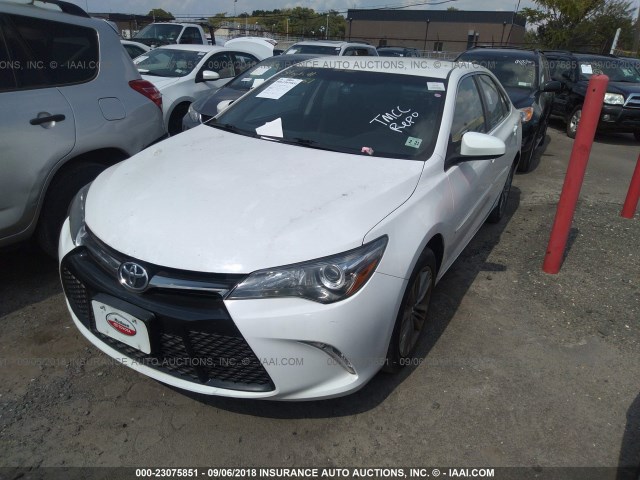4T1BF1FKXGU197151 - 2016 TOYOTA CAMRY LE/XLE/SE/XSE WHITE photo 2