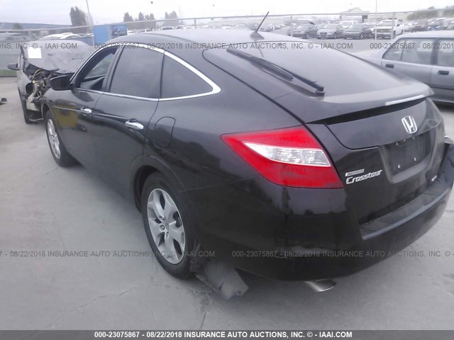 5J6TF2H51BL006280 - 2011 HONDA ACCORD CROSSTOUR EXL BLACK photo 3