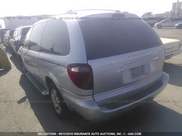 2B8GP54L71R107593 - 2001 DODGE GRAND CARAVAN ES GRAY photo 3