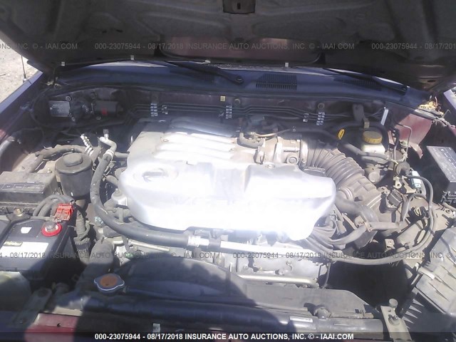 JN8DR09X83W709627 - 2003 NISSAN PATHFINDER LE/SE BURGUNDY photo 10