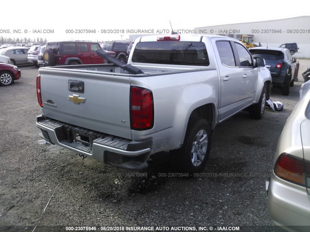 1GCGSCEAXH1142048 - 2017 CHEVROLET COLORADO LT SILVER photo 4