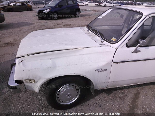 1B689AA115650 - 1980 CHEVROLET CHEVETTE WHITE photo 6