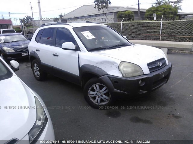 KM8JN12D96U333385 - 2006 HYUNDAI TUCSON GLS/LIMITED WHITE photo 1