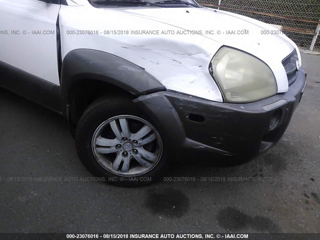 KM8JN12D96U333385 - 2006 HYUNDAI TUCSON GLS/LIMITED 白色 照片 6