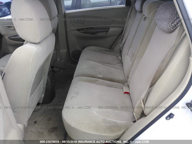 KM8JN12D96U333385 - 2006 HYUNDAI TUCSON GLS/LIMITED WHITE photo 8