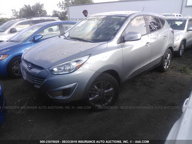 KM8JTCAF6FU988270 - 2015 HYUNDAI TUCSON GLS GRAY photo 2