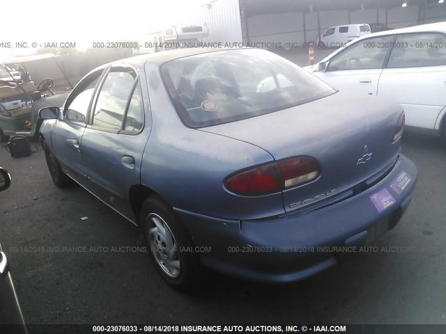 1G1JF5246X7131587 - 1999 CHEVROLET CAVALIER LS BLUE photo 3