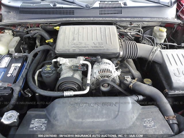 1J4GW48N44C421724 - 2004 JEEP GRAND CHEROKEE LAREDO/COLUMBIA/FREEDOM 红色 照片 10