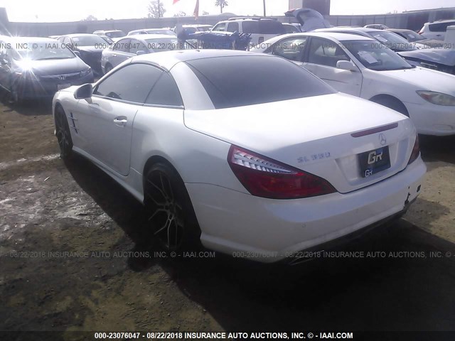 WDDJK7DAXDF017682 - 2013 MERCEDES-BENZ SL 550 WHITE photo 3