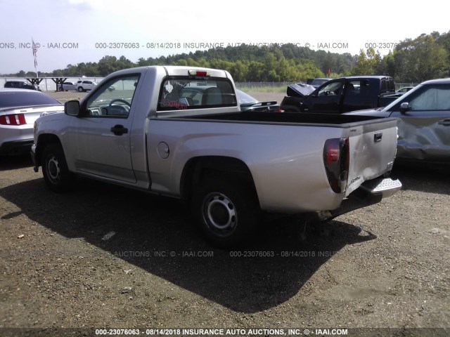 1GTCS149088118066 - 2008 GMC CANYON SILVER photo 3