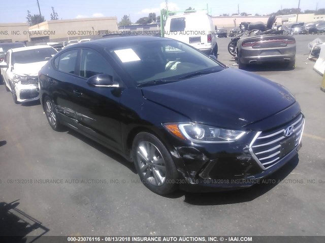 KMHD84LF3HU240760 - 2017 HYUNDAI ELANTRA SE/VALUE/LIMITED BLACK photo 1