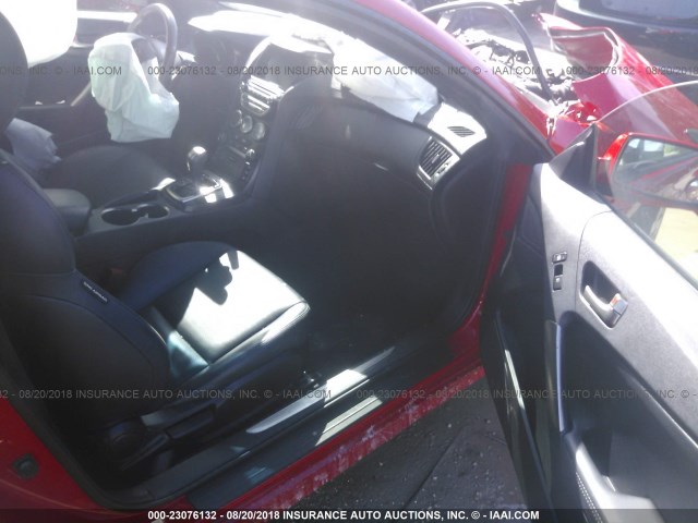 KMHHU6KJ4EU119214 - 2014 HYUNDAI GENESIS COUPE 3.8L RED photo 5