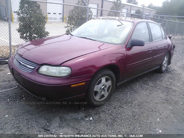 1G1ND52F05M239405 - 2005 CHEVROLET CLASSIC MAROON photo 2