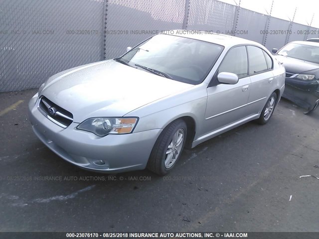 4S3BL626257227242 - 2005 SUBARU LEGACY 2.5I LIMITED SILVER photo 2