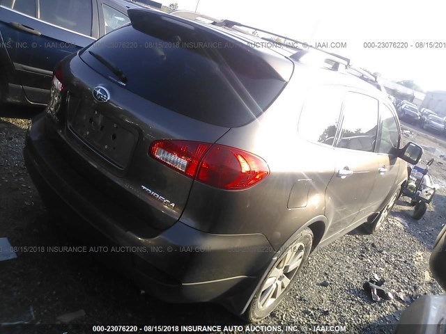 4S4WX92D984409026 - 2008 SUBARU TRIBECA LIMITED GRAY photo 4