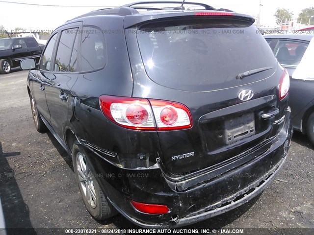 5XYZKDAG6BG052282 - 2011 HYUNDAI SANTA FE LIMITED GRAY photo 3