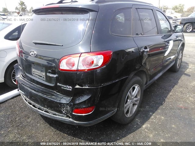 5XYZKDAG6BG052282 - 2011 HYUNDAI SANTA FE LIMITED GRAY photo 4