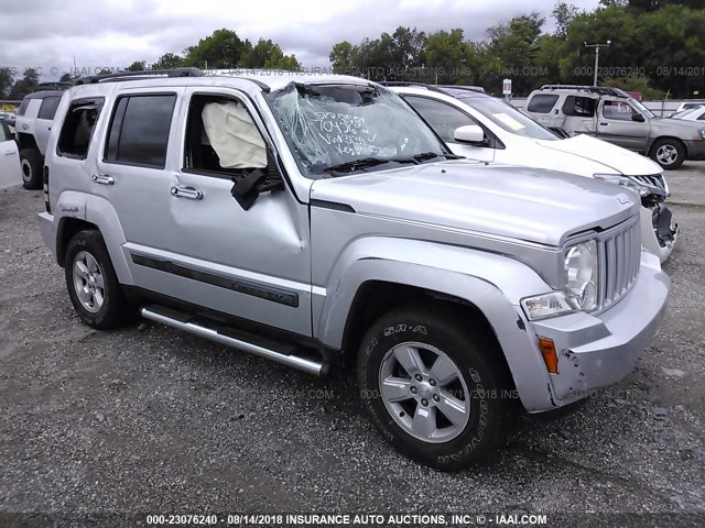 1J4PP2GK8AW173139 - 2010 JEEP LIBERTY SPORT SILVER photo 1