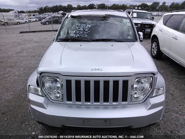 1J4PP2GK8AW173139 - 2010 JEEP LIBERTY SPORT SILVER photo 6