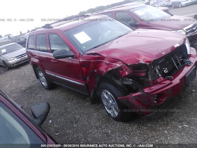 1J4HR58N35C503043 - 2005 JEEP GRAND CHEROKEE LIMITED RED photo 1