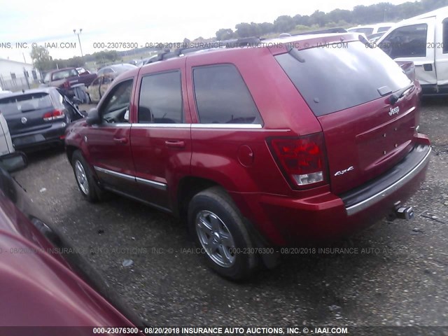 1J4HR58N35C503043 - 2005 JEEP GRAND CHEROKEE LIMITED RED photo 3