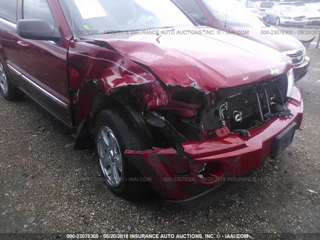 1J4HR58N35C503043 - 2005 JEEP GRAND CHEROKEE LIMITED RED photo 6