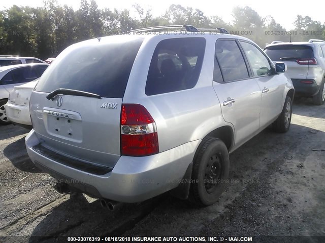 2HNYD18812H506713 - 2002 ACURA MDX TOURING SILVER photo 4